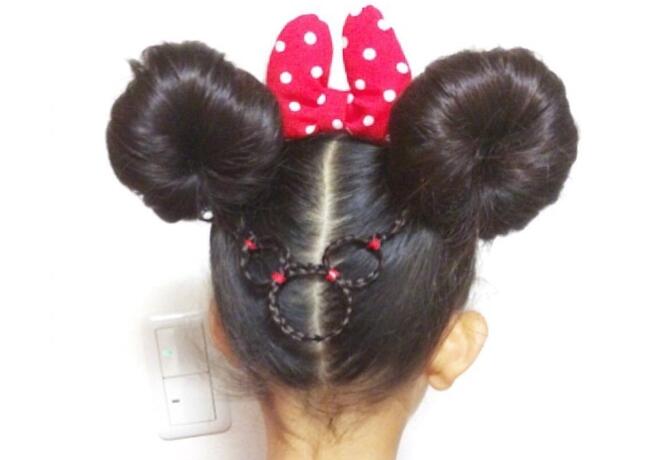 “米奇”迪士尼編發(fā)造型，南寧網(wǎng)紅美發(fā)學(xué)校分享