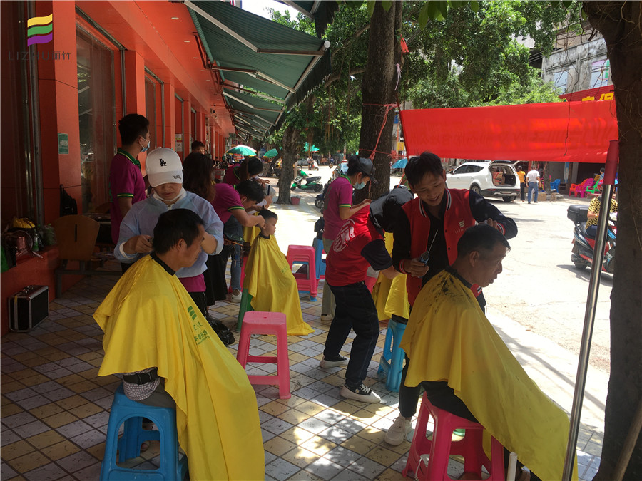 長塘，六景，巒城，中共麗竹美發(fā)隊來啦