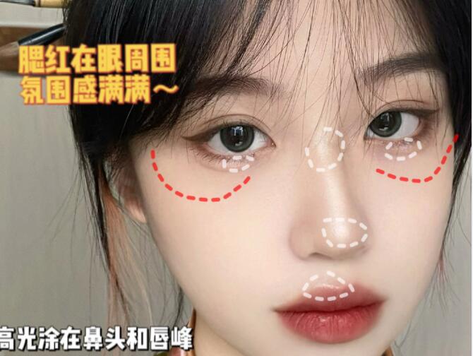 國(guó)風(fēng)少女妝容教程，廣西化妝造型學(xué)校整理好了