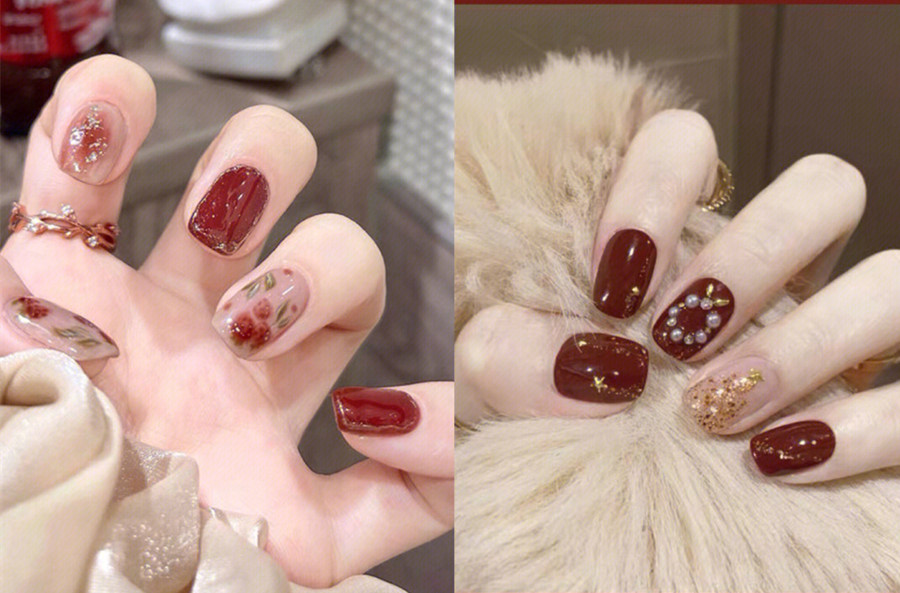 中國紅美甲，南寧美甲學習中心分享