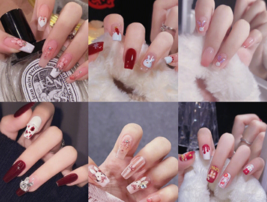 廣西美甲網(wǎng)紅造型班分享---新年兔子美甲