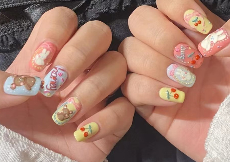 法式櫻桃美甲，南寧美甲進修造型培訓