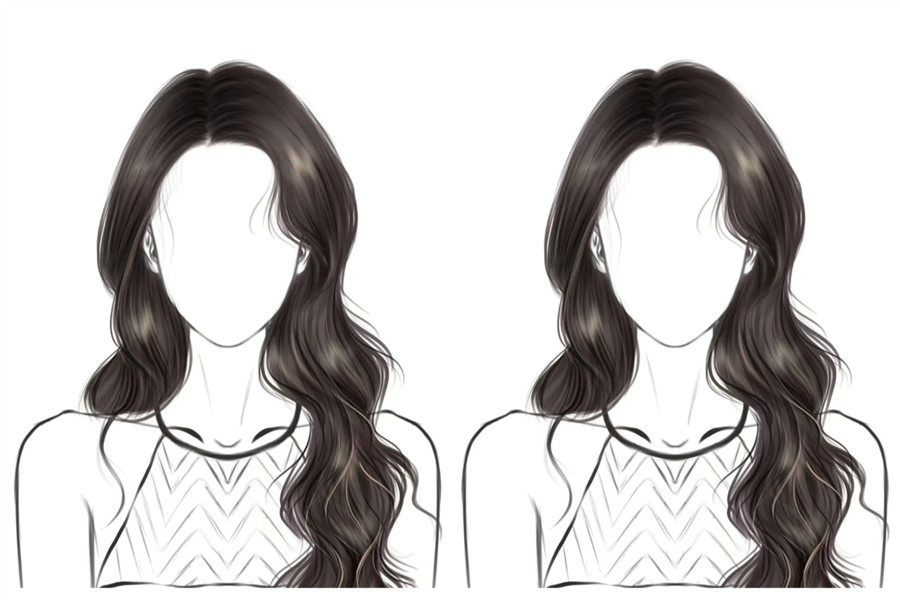 南寧電棒造型培訓(xùn)學(xué)校：頭包臉大波浪卷發(fā)教程