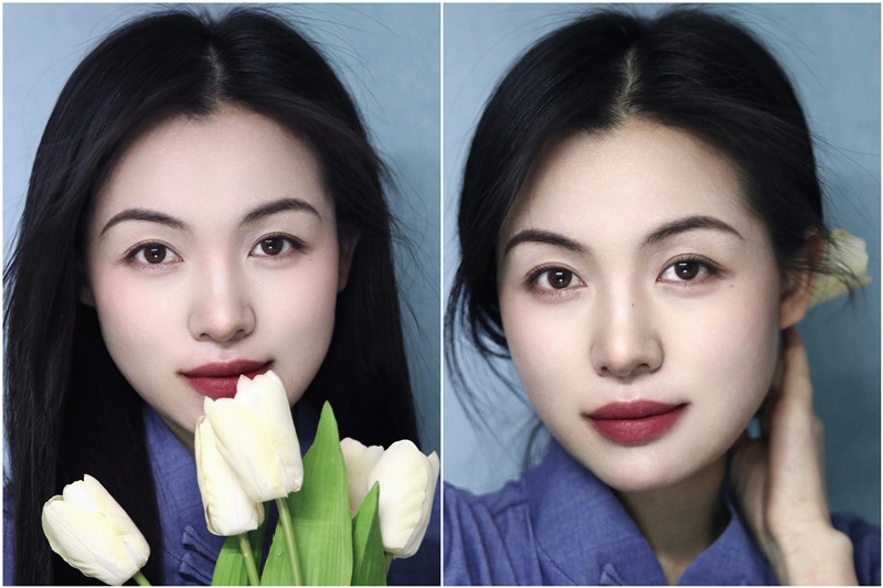 中式眉形教程，廣西化妝基礎(chǔ)班整理分享