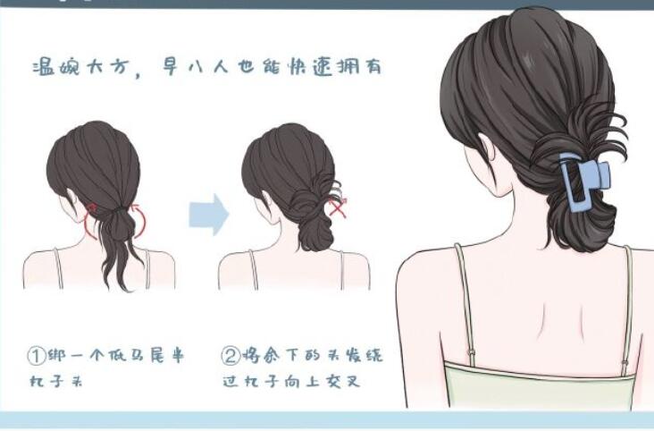 鯊魚(yú)夾發(fā)型教程，南寧扎發(fā)培訓(xùn)造型課