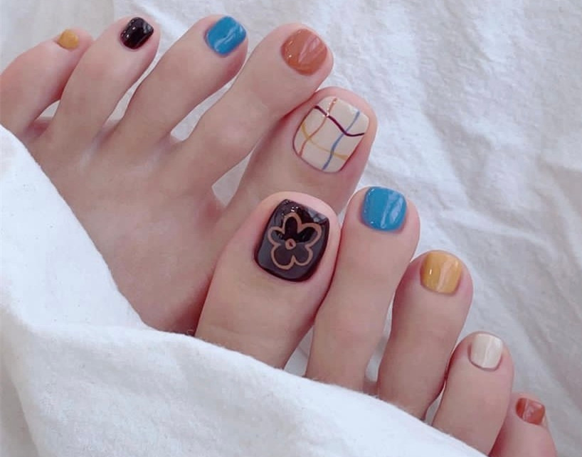 夏日美甲款式 | 廣西美甲培訓腳趾美甲