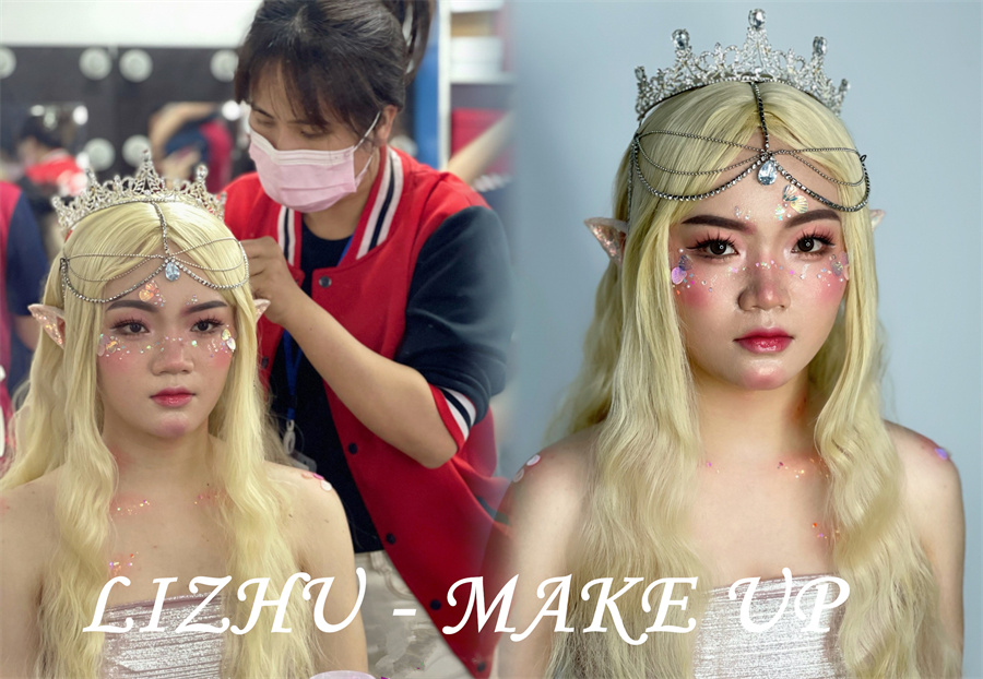 人魚精靈造型，南寧培訓(xùn)化妝寫真作品