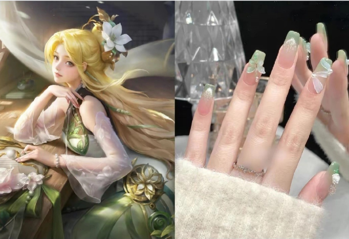 《榮耀》皮膚美甲，廣西美甲造型學校力推