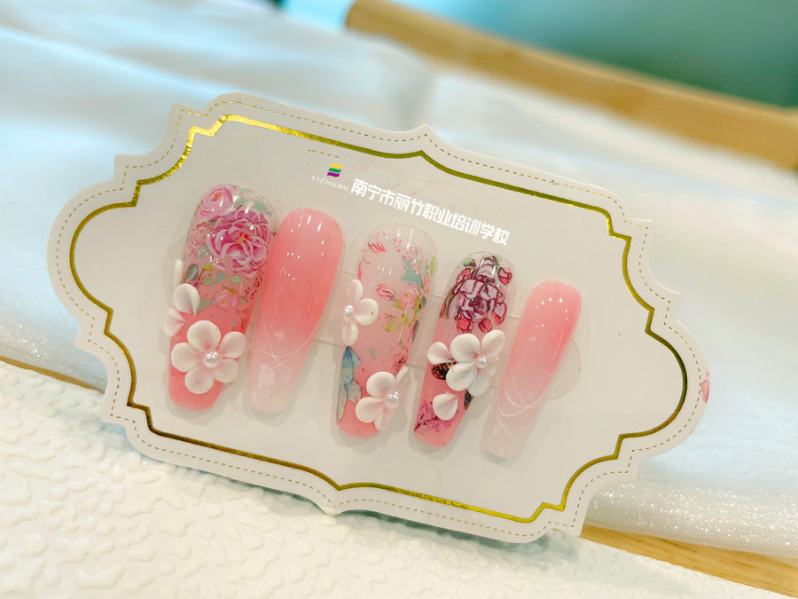 零基礎美甲教學：雕花彩繪款美甲