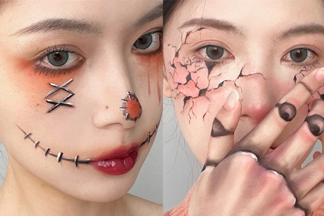 萬圣節(jié)可愛妝容，廣西創(chuàng)意妝容造型