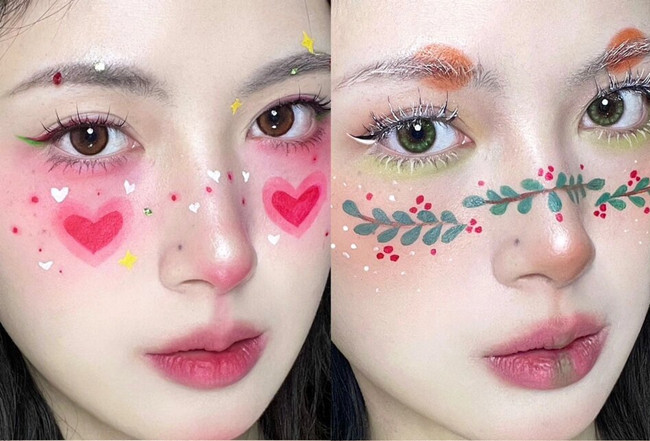 可愛圣誕節(jié)妝容，南寧化妝基礎教學