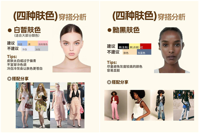 不同膚色的穿搭，廣西形象設(shè)計(jì)專業(yè)分析