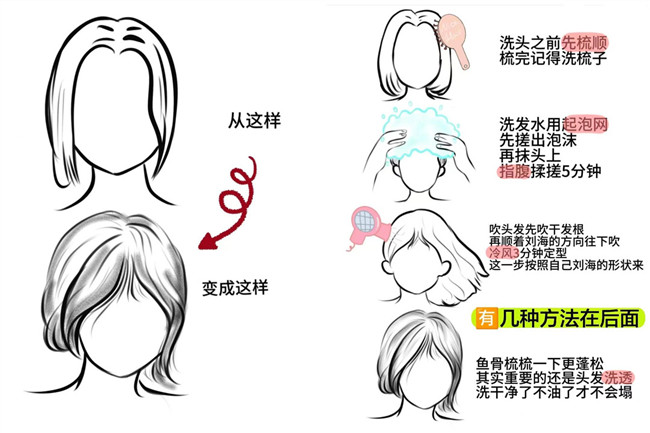 廣西燙發(fā)：如何讓八字劉海變蓬松？