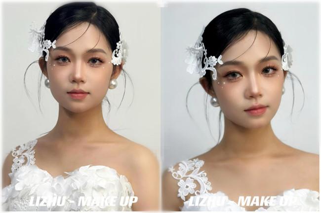 小眾蕾絲新娘， 南寧培訓(xùn)化妝師作品