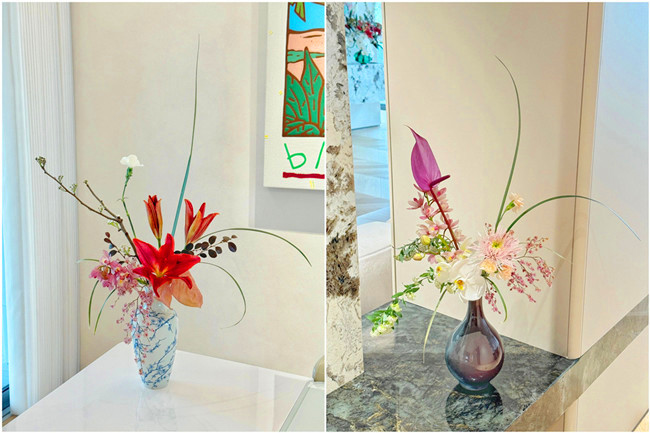 中式花瓶插花作品，南寧插花師學(xué)校收集分享