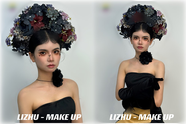 新中式簪花造型，用作品告訴你南寧化妝培訓(xùn)哪家實(shí)力強(qiáng)