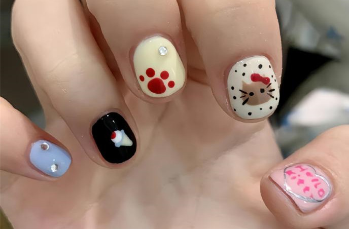 糖果色短甲推薦，廣西美甲進(jìn)修培訓(xùn)