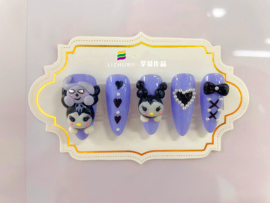 雕花+彩繪美甲，廣西美甲進階培訓(xùn)