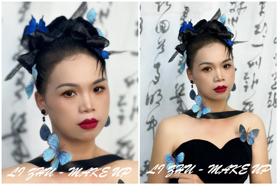 廣西學(xué)寫(xiě)真化妝：蝴蝶新中式造型