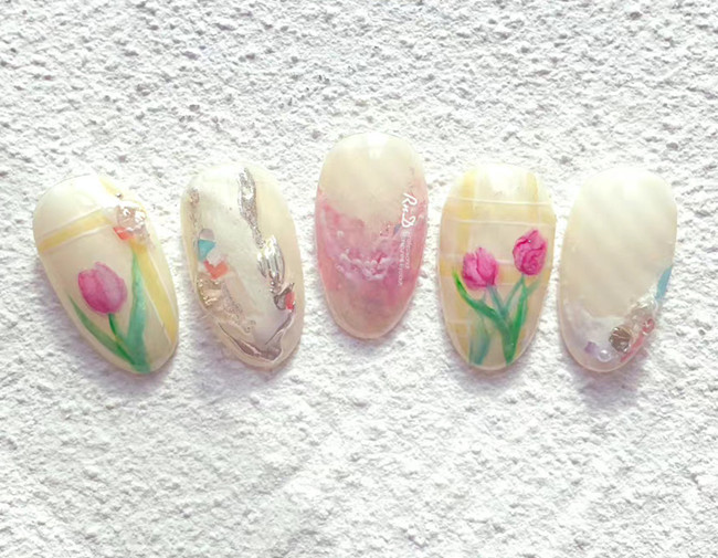 初秋氛圍感美甲，廣西美甲網(wǎng)紅造型學(xué)校收集