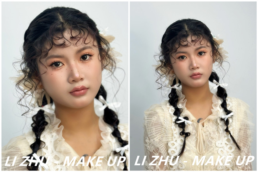 俏皮羊毛卷造型，學(xué)化妝零基礎(chǔ)在南寧