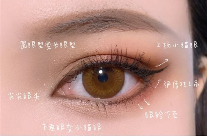 學院風證件照眼妝教程，南寧化妝培訓眼妝