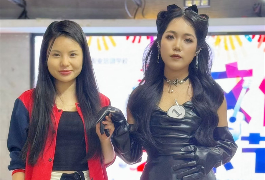 復(fù)古貓耳造型，廣西化妝彩妝造型訓(xùn)練作品