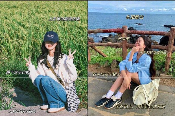 citywalk松弛感拍照姿勢，廣西拍照化妝分享