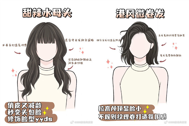 遮顴骨顯臉小發(fā)型，南寧美發(fā)造型發(fā)型推薦