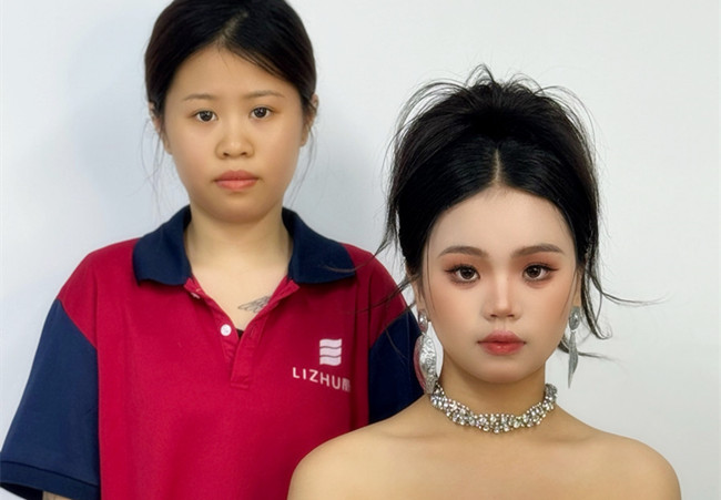 泰式禮服造型，廣西彩妝學(xué)校排行前十學(xué)員作品