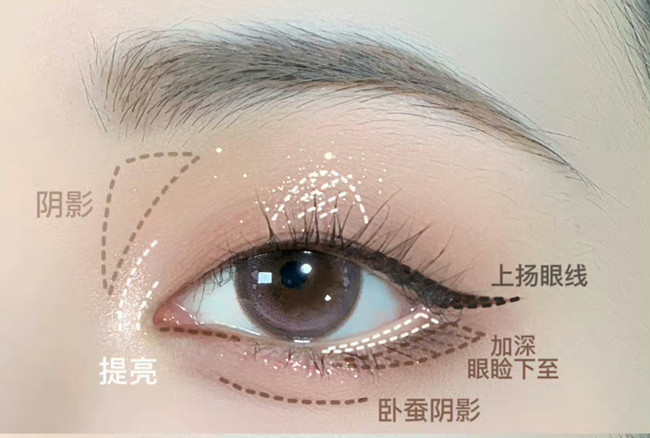 單眼皮早八消腫眼妝教程，南寧化妝美妝