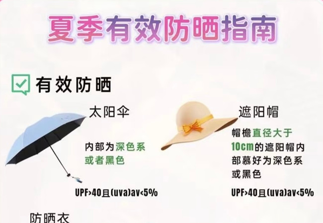 夏季如何有效防曬，美容護(hù)膚零基礎(chǔ)
