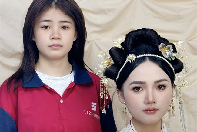 婚禮秀禾造型，南寧化妝訓(xùn)練