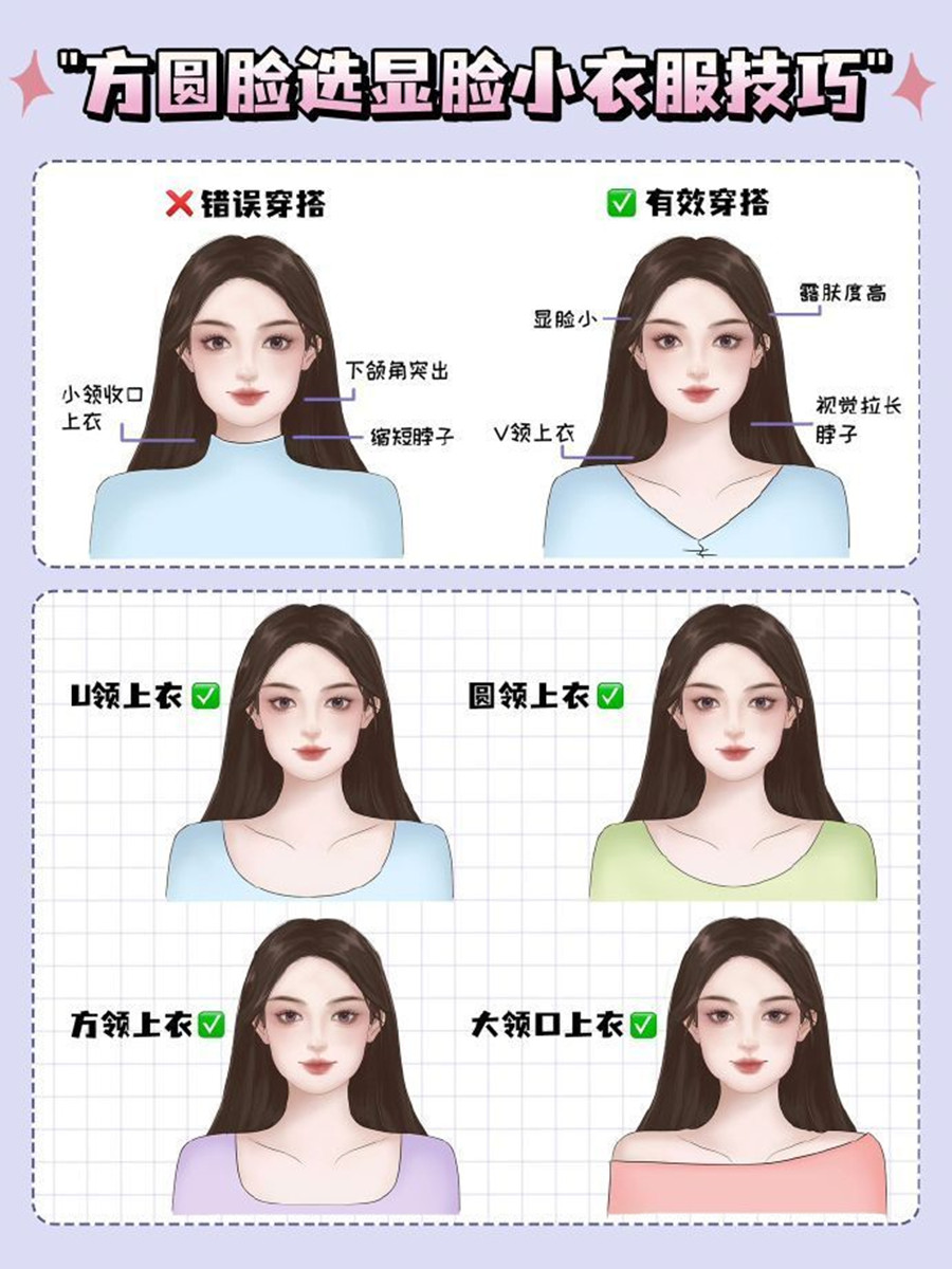 方圓臉如何選衣顯臉小？個人形象培訓零基