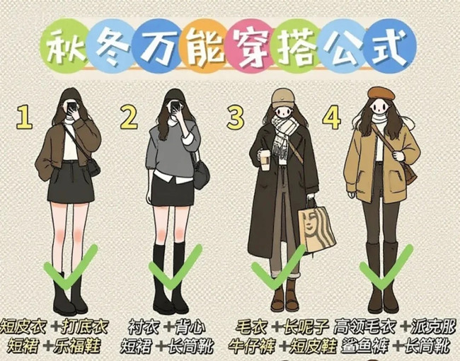 秋冬通用穿搭技巧，廣西化妝形象設(shè)計學(xué)校分享