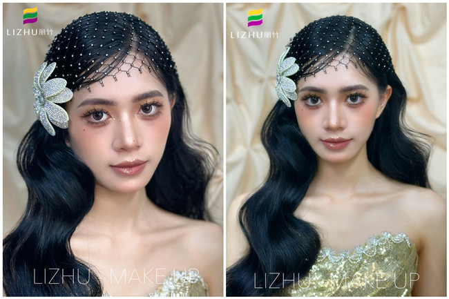 Sana復(fù)古內(nèi)扣披發(fā)，廣西學(xué)化妝高彩