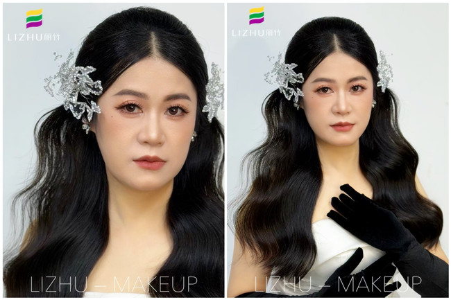 半披新娘造型，廣西教化妝